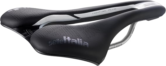 Selle Italia SLR Boost Endurance Ti316 Superflow Road Bike Saddle - Comfortable Road Bicycle Seat - Short Nose Saddle Road, Racing, Endurance, Triathlon, Black & White, 248 x 130mm, 202g (SI510739) | bike-saddles-and-seats