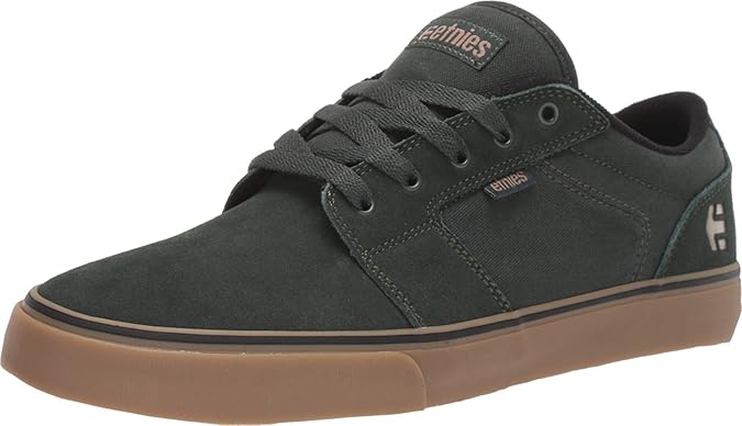 Etnies Barge LS – Classic Skate Look, Slim Vulcanized Silhoutte, Hefty Armored Collar, Reinforced Vulc, Cushioned Fit, Everyday Sneakers 2025