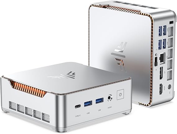 NiPoGi Pinova P2 Mini PC Windows 11 Pro AMD Ryzen 3300U (4C/4T,up to 3.5GHz) Mini PC 16GB RAM+256GB SSD Mini Computer 4K Triple Display/HDMI2.0+DP+USB-C/WiFi/BT for Home/Business/School