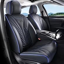 Coverado Car Seat Covers, Car Seat Covers Front Seats, 2-Pack Front Seat Cover, Nappa Leather Waterproof Seat Covers, Car Seat Protectors, Automotive Seat Covers Universal Fit for Most Vehicles