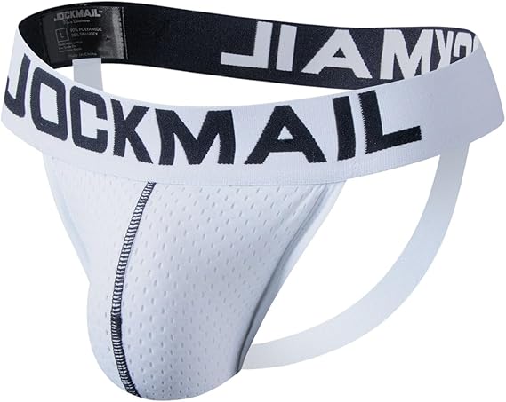 JOCKMAIL Mens Jockstrap Mesh Underwear Jock Straps Male Athletic Supporters Male Underwear