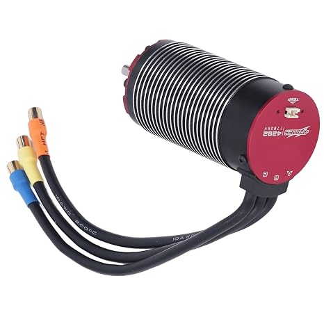 4282 1780KV V2 RC Sensorless Brushless Motor 4 Poles Rotor Replacement RC Car Motor with Temperature Control Port
