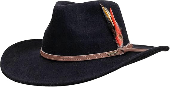 Outback Trading Company Men's 1391 Cooper River UPF 50 Water-Resistant Australian Wool Western Cowboy Hat