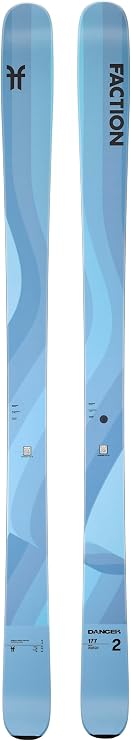 Faction Dancer 2 All-Mountain Frontside Flow Skis, Blue, 177cm