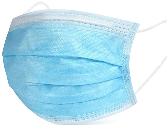 DECOPRO Case of 1000 pieces of Disposable Procedural Face Masks Mouth and Nose Safety Protection 3-Layer Filter Barrier/Manufactured for and Sold Exclusively by DecoPro