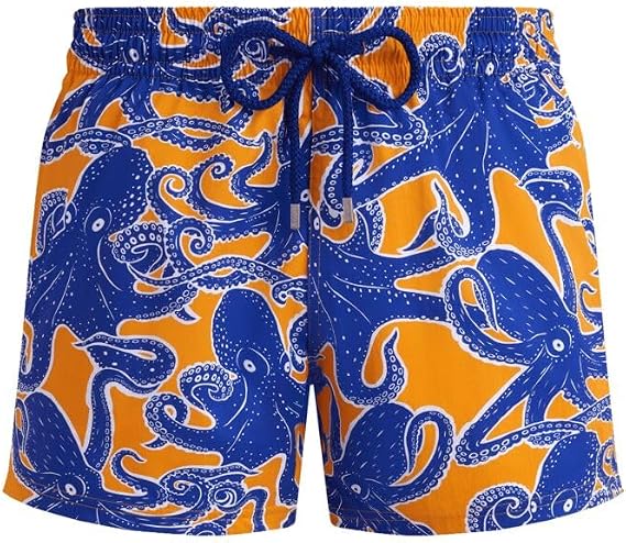 Men's Stretch Swim Trunks Poulpes