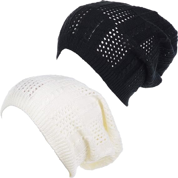 an Crochet Knit Beanie for Women Men Teens Colorful Slouchy Fashion Accessory