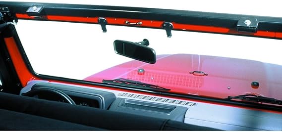 Bestop Windshield Channel 5123801 for Jeep Wrangler TJ 1997-2006 | Fits Jeep Wrangler TJ, 1997-2006, 1-piece no-drill header design,