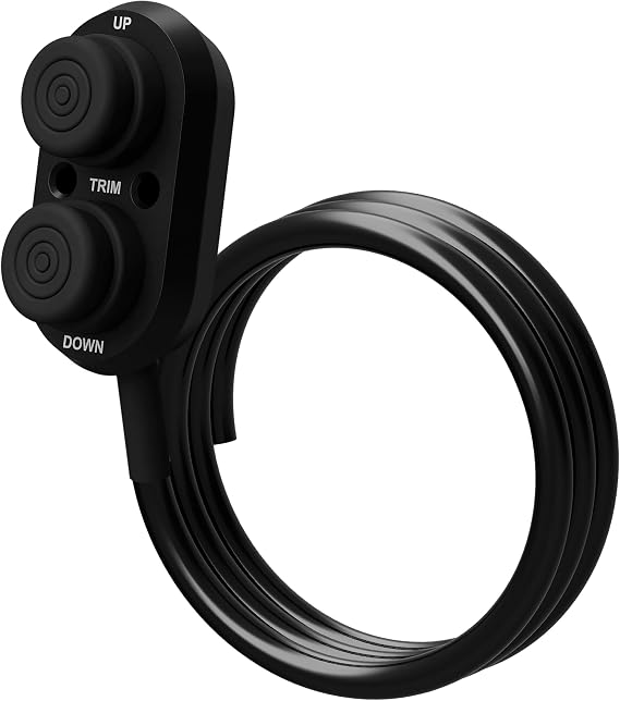 T-H Marine TTC-1-DP Push Button Transom Trim Switch, Black