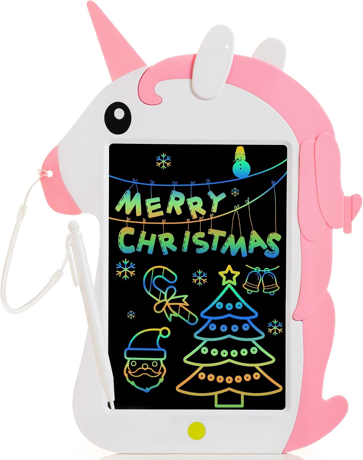 Unicorn LCD Writing Tablet Girls Toys, 8.5” Colorful Doodle Scribbler Board Learning Drawing Pad Educational Toy Birthday Christmas Gifts for Kids Age 3 4 5 6 7 8 9