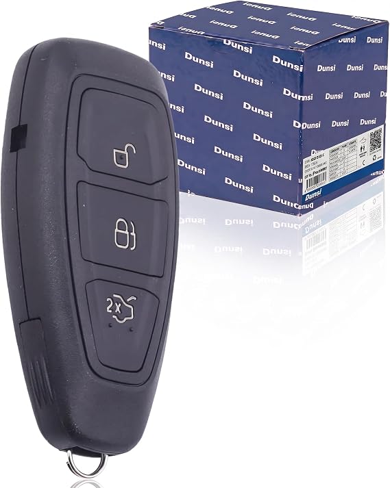 DUNSIHUI KR55WK48801 Car Key Fob Keyless Control Entry Remote Start 3 Button Vehicles Replacement Compatible with C-Max Fiesta Focus B-max S-max