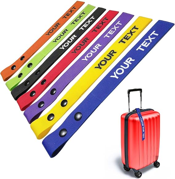 Personalized Luggage Tags, Customized Name ID Suitcase Tag Labels