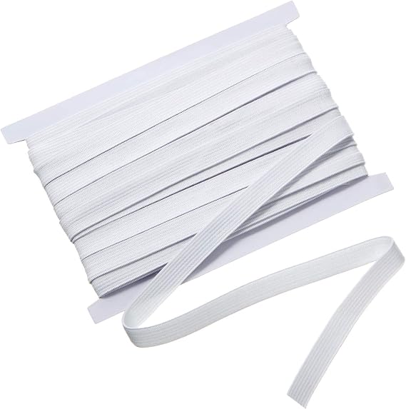 Shappy Elastic for Sewing Knit Elastic Band(1/2 Inch X 11 Yards,White)