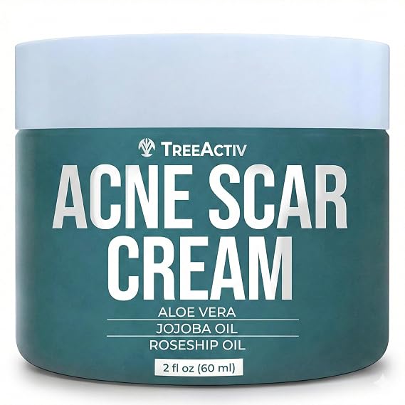 Acne Scar Cream for Face and Body, 2 fl oz, Gentle Skin Care Formula for All Skin Types, Scar Cream. 500+ Uses