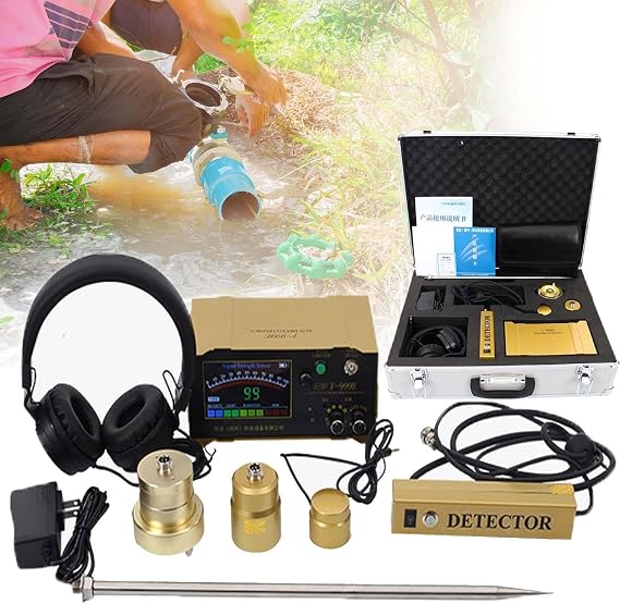 Underground Water Leak Detector - Water Leakage Detection Equipment - Leak Detector with Headset - Water Leak Sensor for Pipes - Pipe Water Leak Detector