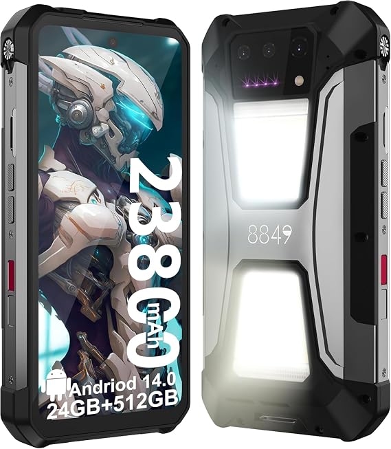 YHSMK 8849 Tank 2 PRO Rugged Smartphone with Projector 6.79" 2.4K Display 16GB 256GB Mobile Phone 23800mAh 120W Android 14 Phone