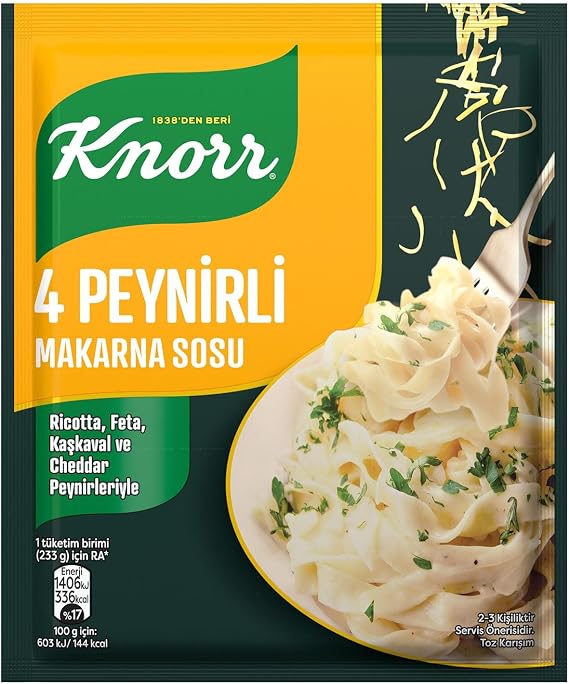 Knorr 4 Peynirli Makarna Sosu 50g