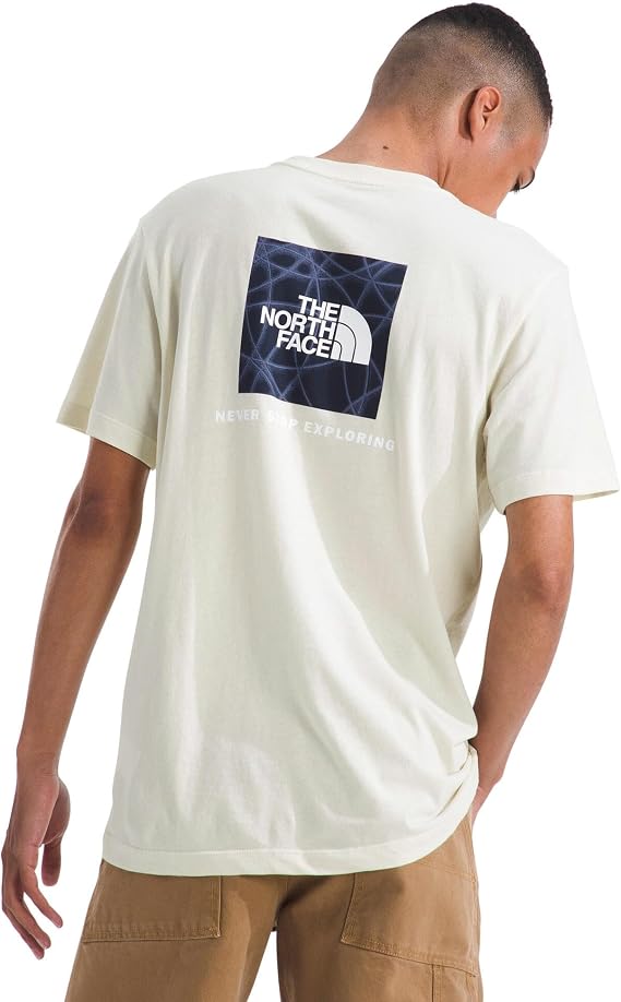 THE NORTH FACE Men's Evolution Sun Halos Box Logo NSE Short-sleeve Tee | Cotton Shirt With Graphic Design