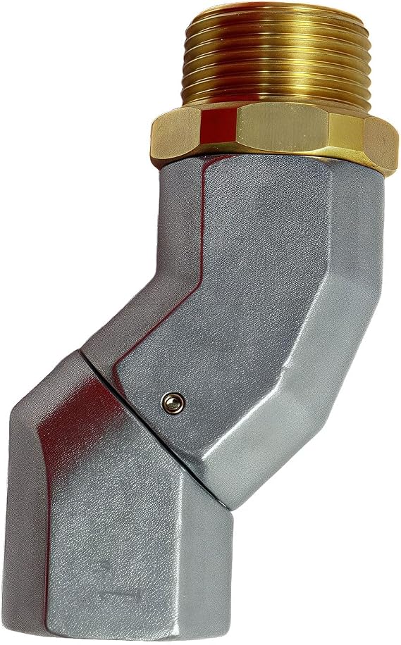 BORRITT(1" NPT,1PCS) Fuel Hose Swivel 360 Rotating Connector Multi Plane Swivel 1" Dual NPT Threads Fuel Transfer Pump Nozzle Swivel Fuel Tank Hose Connector for Transfer Diesel Gasoline Kerosene