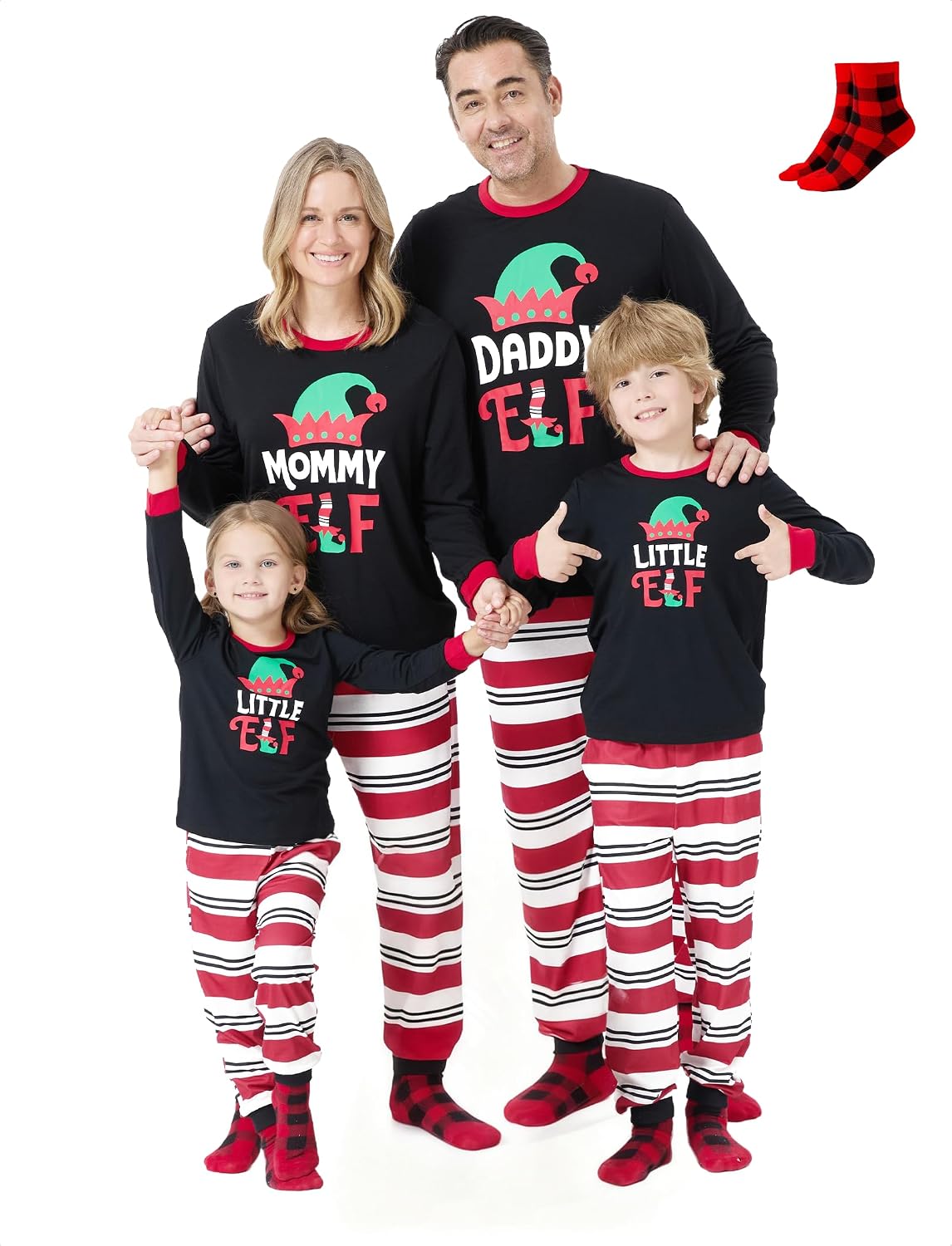 PATPAT Family Christmas 2 Pcs Pjs Matching Sets Xmas Holiday Jammies Christmas Pajamas Sleepwear Loungewear