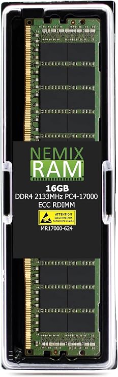 Micron 16GB PC4-17000 DDR4-2133MHz ECC Registered CL15 288-Pin DIMM 1.2V Dual Rank Memory Module Mfr P/N MTA36ASF2G72PZ-2G1B1