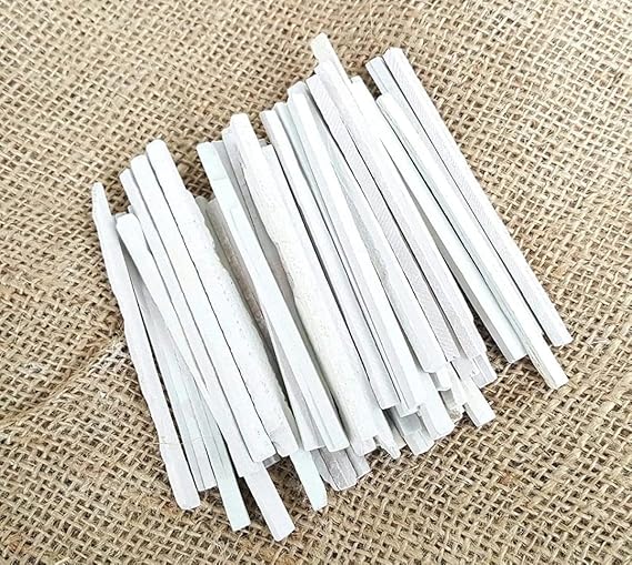 Pack Of 95 (1.4 LBS) Edible Slate Pencils/Slate Bars White Pencils/Natural Limestone Slate Chalk Pencils/Earthy Goodies Edible Thin Slate Chalk Pencils