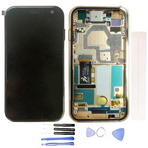 Jaytong LCD Replacement for Palm Phone PVG100 Verizon LCD Display Touch Screen Assembly with Gold Frame