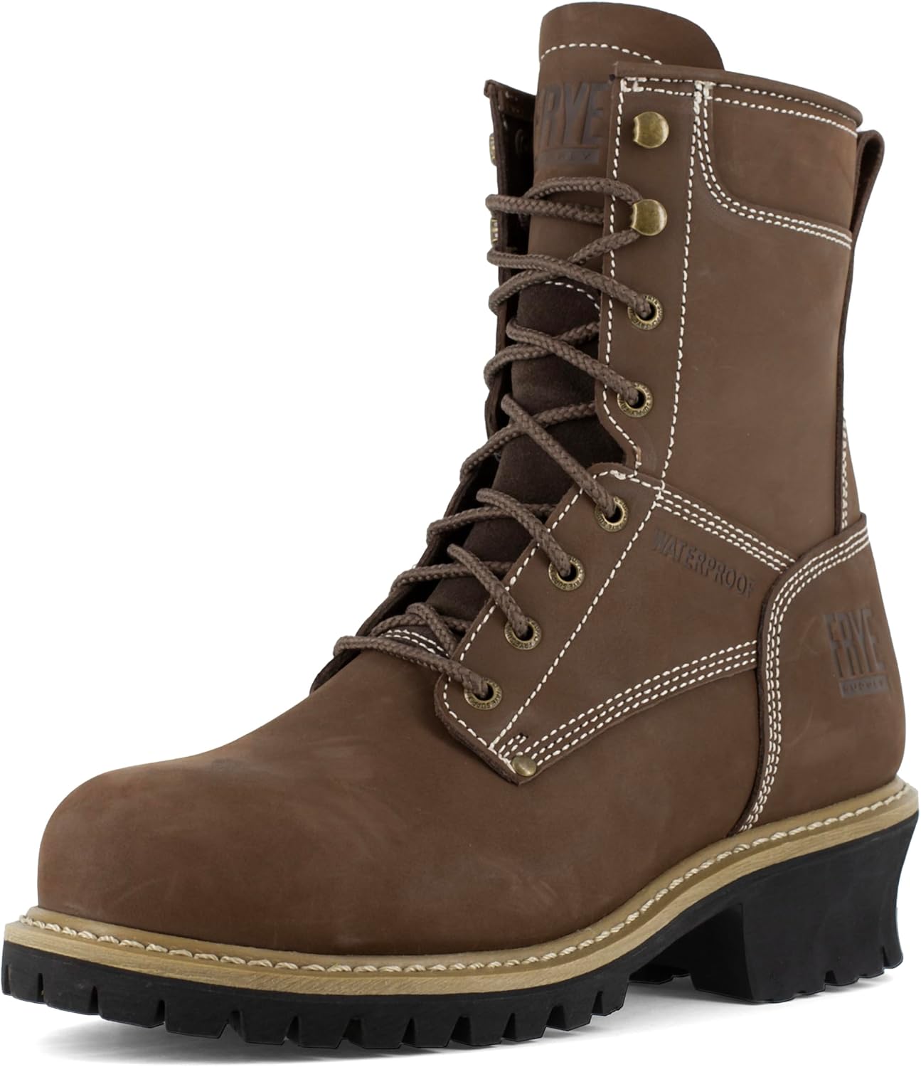 Frye The Safety-crafted Logger Boots, Mens Dark Brown