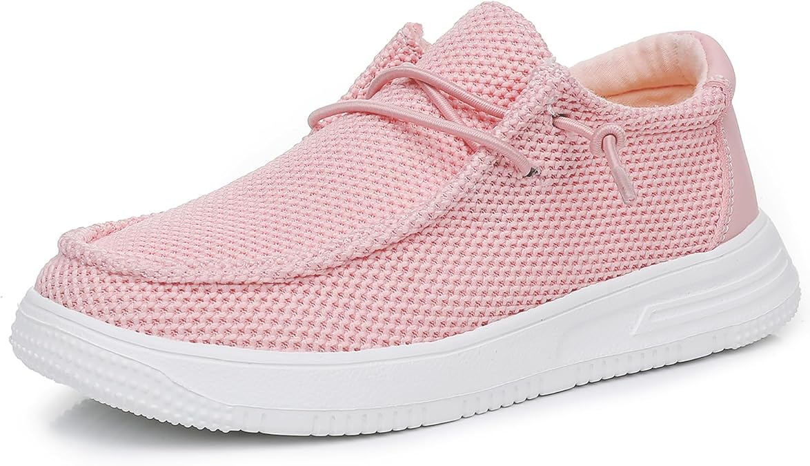 Ahannie Kids Lightweight Slip-On Walking Loafers Breathable, Comfortable, Easy On/Off Casual Shoes for Boys & Girls(Todler/Little Kid/Big Kid)