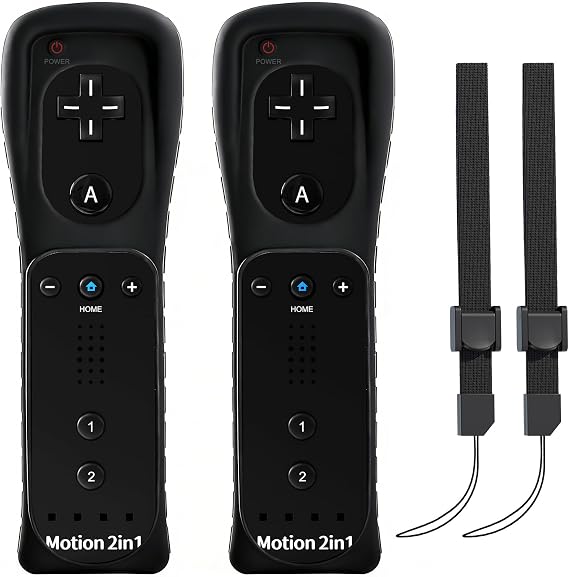 2 Pack Wii Remote Controller with Motion Plus