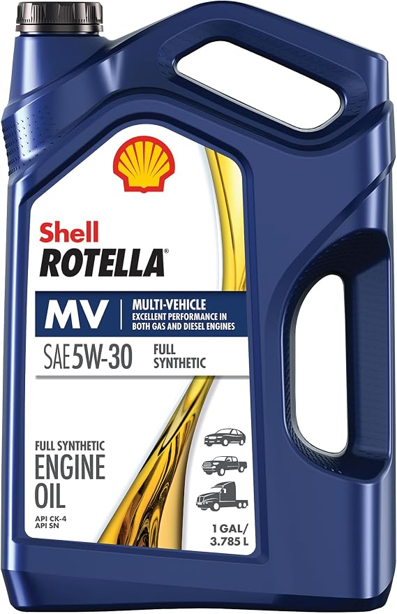 Shell Rotella 550046251 T6 Full Synthetic Multi-Vehicle 5W-30 Diesel Engine Oil (1-Gallon, Single Pack)