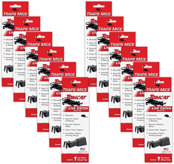 Tomcat Live Catch Mouse Trap (12-Pack)