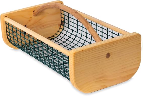Garden Hod Harvest Basket - Durable Wooden Gardening Supply for Flowers, Vegetables, and Fruits - Handcrafted in Maine, USA 16 x 9 Inches, 8 Quart Capacity