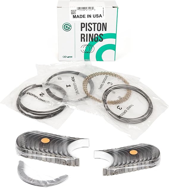 MA-9761274541-2 Piston Rings Main Rod Bearings Fit 98-08 Toyota Corolla Celica MR2 1.8L 1ZZFE