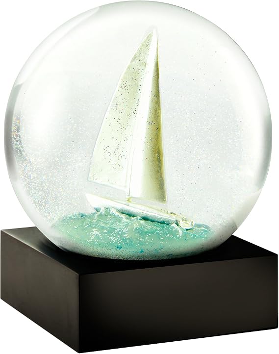 CoolSnowGlobes Sailboat Cool Snow Globe