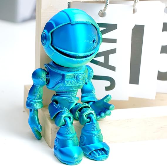 3D Printed Skeleton Astronaut Fidget Toy,Skull Zombie Flexible Knight Animal Figurines,3-D Printing Articulated Stuff Cheap Thing,Cool Skeletor Dragon 3D Prints Action Figure Gifts(GB)
