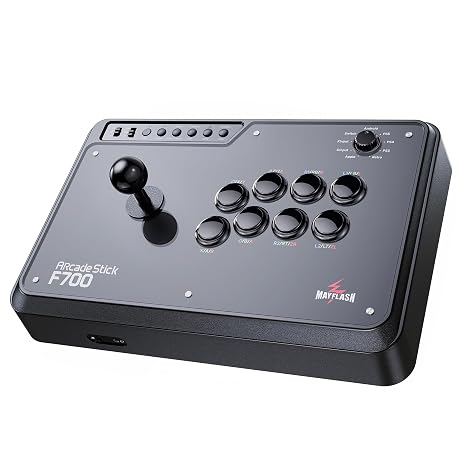 MAYFLASH Arcade Stick F700 for PS5, PS4, Switch, Switch 2, Windows, Apple, Android and more. Fight Stick Support Wireless Bluetooth, 2.4G Receiver and Wired Connection