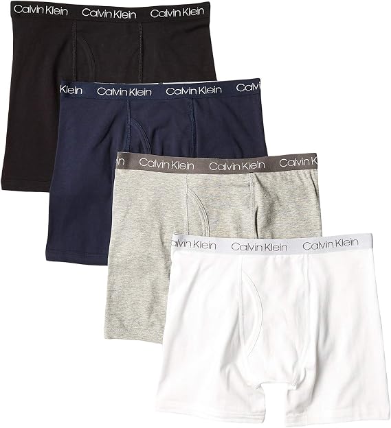 Calvin Klein Boy's Calvin Klein Boys Underwear 4 Pack Boxer Briefs Value Pack Boxer Briefs (Pack of 4)