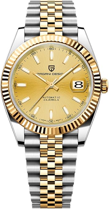 Pagani Design Men's Watch Automatic Watch Japanese Automatic Movement Classic Timepiece Sapphire Crystal 100m Water Resistance Luminous Business Men's Watch