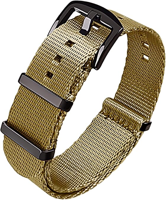 Ritche Military Ballistic Nylon Watch Strap with Heavy Buckle 18mm 20mm 22mm Premium Nylon Watch Bands for Men Women