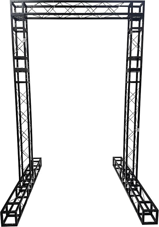 BLACK TRUSS ARCH KIT 10 FT Height Mobile Portable DJ Lighting System Metal