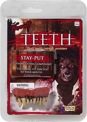 Forum Novelties Adults Werewolf Wolf Monster Teeth Fangs Costume Accessory