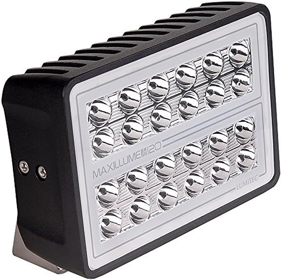 Lumitec Lighting 101347 Maxillume H120, Trunnion Black Housing, White