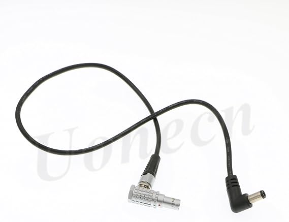 Teradek Bolt Power Cable Right Angle 2 Pin Male to Right Angle DC for Transmitter Tilta Battery Plate on the Fs7