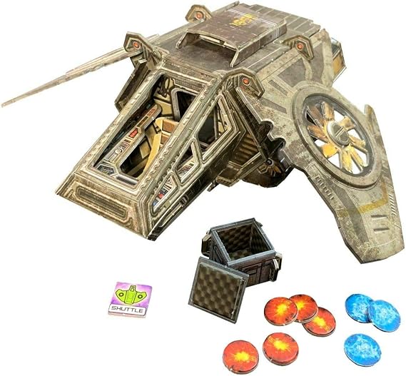 Battle Systems Core Space Get to the Shuttle Expansion Cooperative/Solo SciFi Dungeon Crawler Board Game
