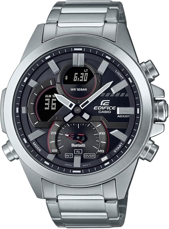 Casio ECB-30D-1ADF Kol Saati, Edifice, Analog/Digital, Gri, Erkek