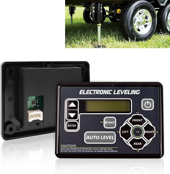 New Upgrade 421484 RV Auto-Level Touchpad - Direct Fit Replacement for Lippert Systems & Ground Control TT | Easy Setup for 5th Wheel, Trailer Leveling Jacks