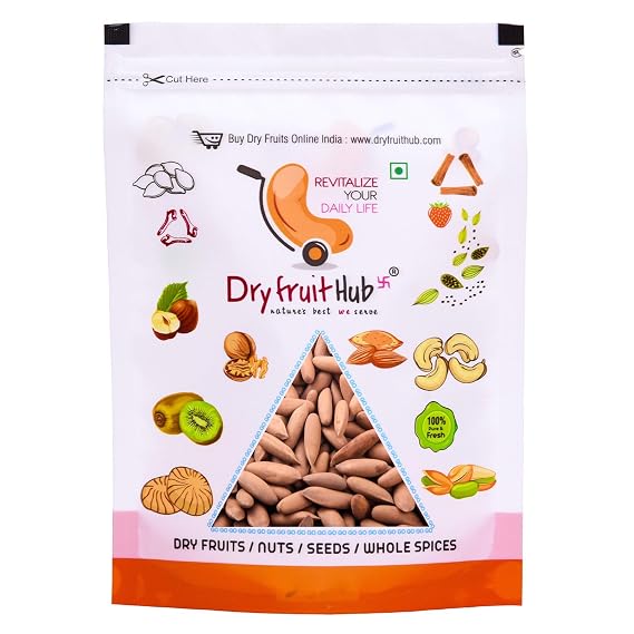 Dry Fruit Hub Pine Nuts with Shell 100gms Chilgoza Dry Fruit Chilgoza Pine Nuts
