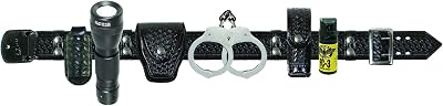 First Class Police, Sheriff and Security Complete Combo Basket-Weave Duty Belt with Accessories