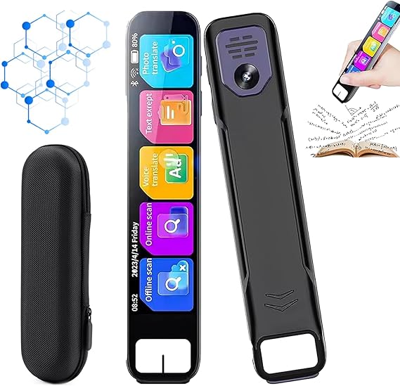 Smart Ai Scanning Pen - Pengpt 2025 Upgrade, 0.5s Fast Recognition, Instant Ai Answers, 99% Accuy, Offline Translation, Hd Touch Screen Reading Tool for Math & More